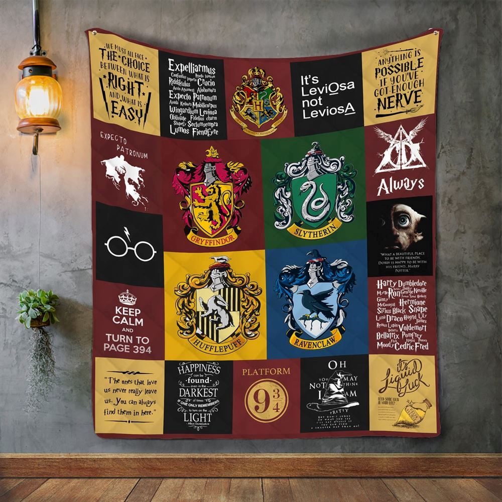 Harry Potter Quilt Blanket Christmas Gifts For Fán