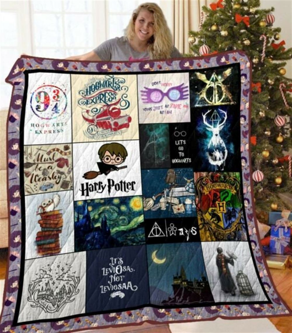 Harry Potter Hogwarts Blanket Christmas Movies Gift