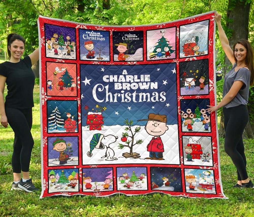 Snoopy And Charlie Brown Quilt Blanket Gift Idea