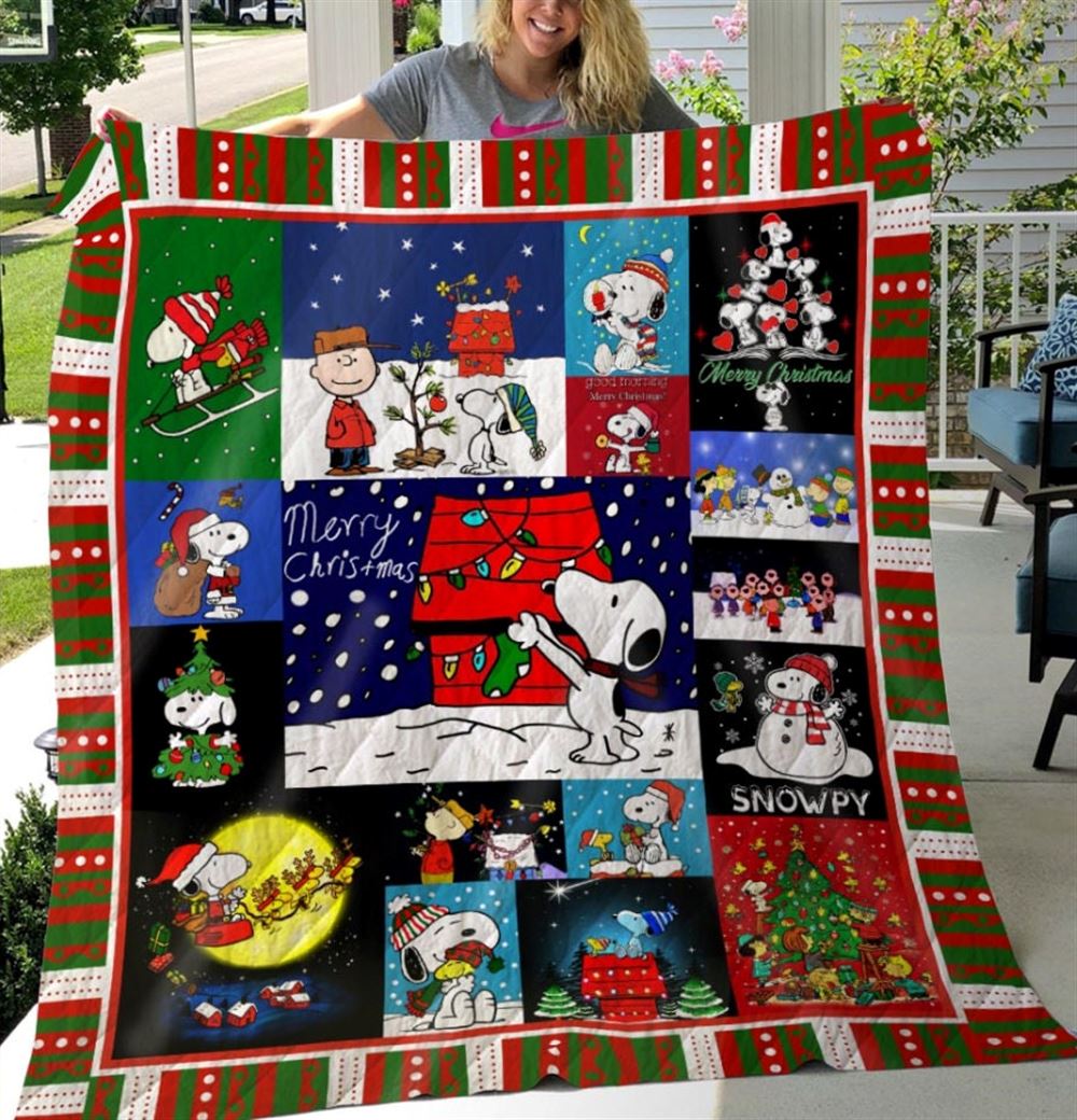 Snoopy And Charlie Brown Christmas Blanket Gift