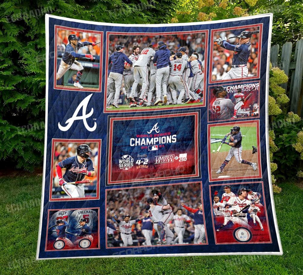 2021 Atlanta Braves World Series Champions Blanket