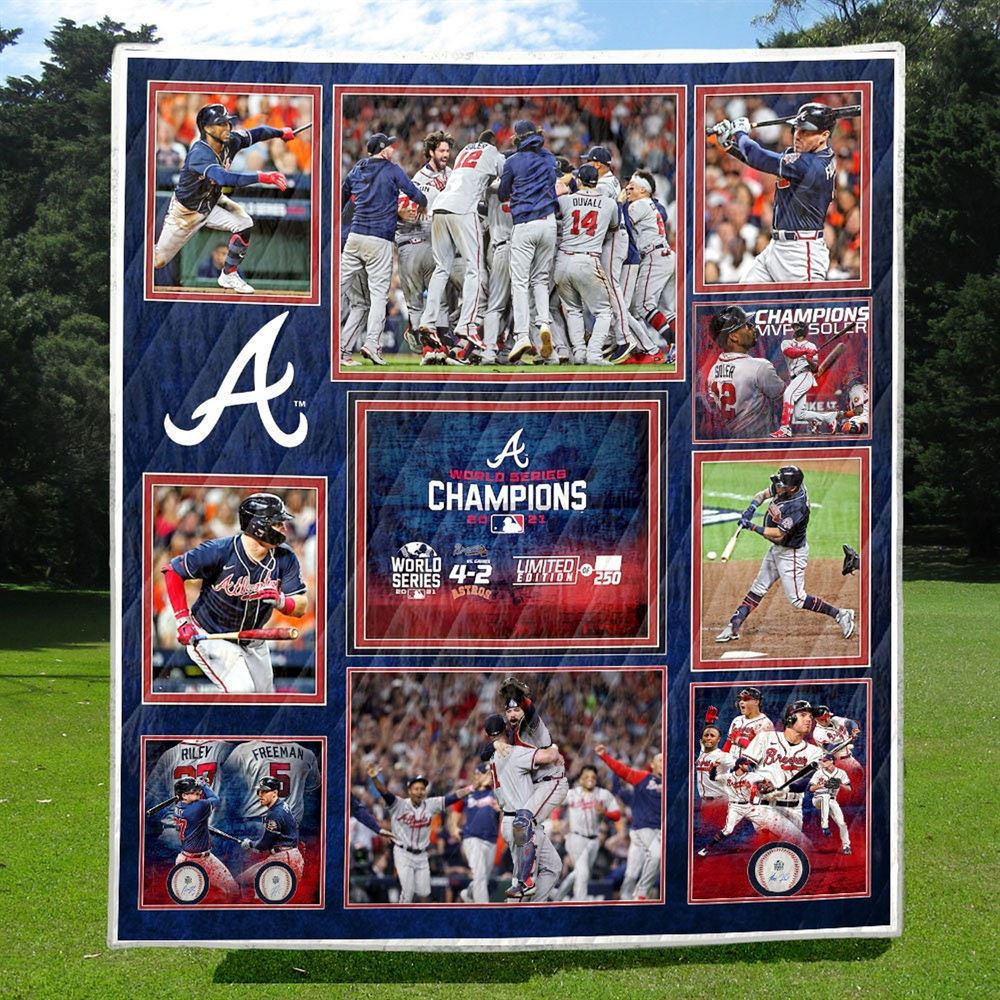 2021 World Series Champions Atlanta Braves Blanket Gift For Fan