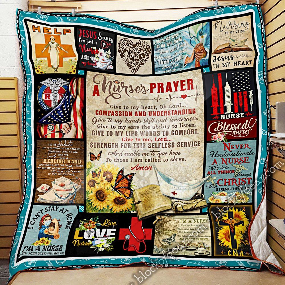 A Nurses Prayer Quilt Blanket Thn1889