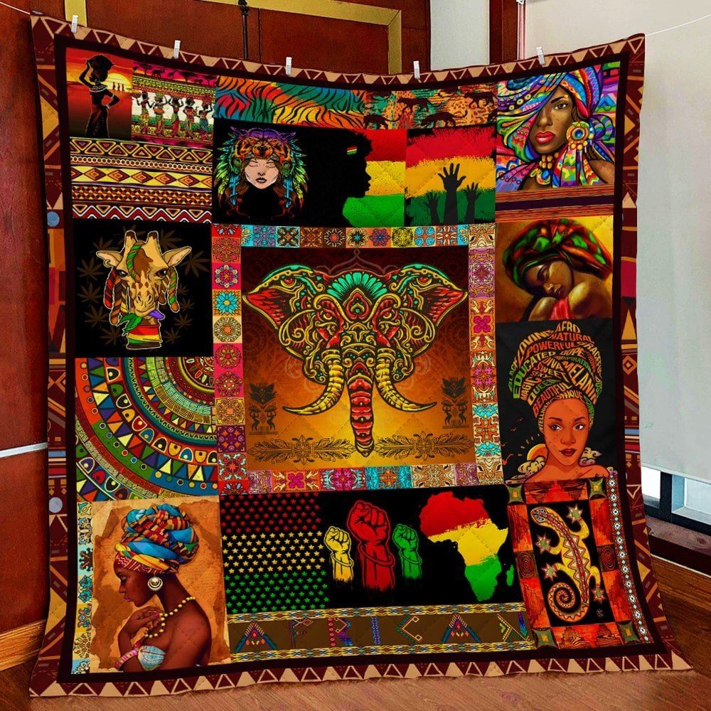 African Culture Quilt Blanket