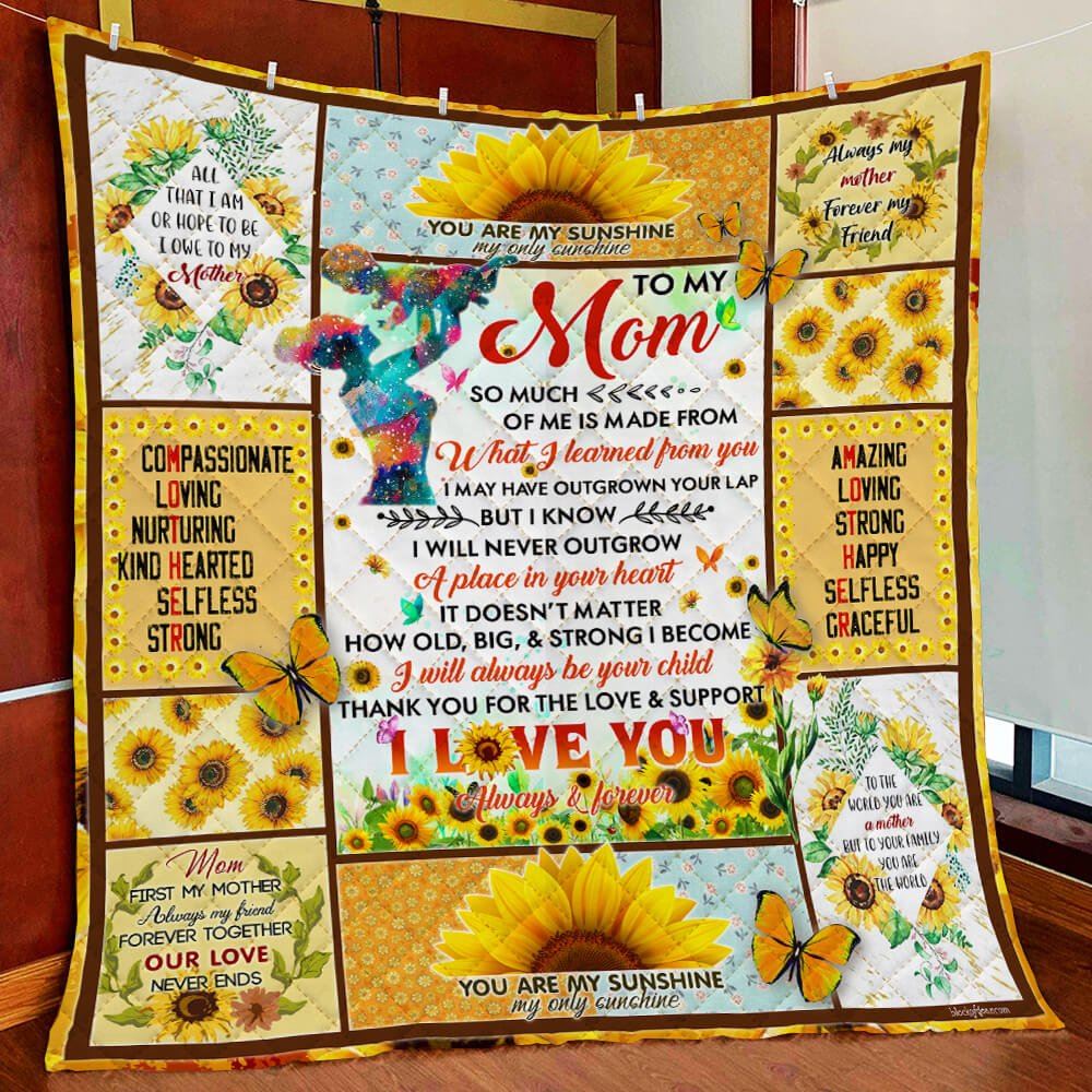 Always My Mother Forever My Friend Quilt Blanket