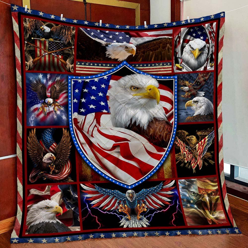 American Eagle Quilt Blanket--xgd86