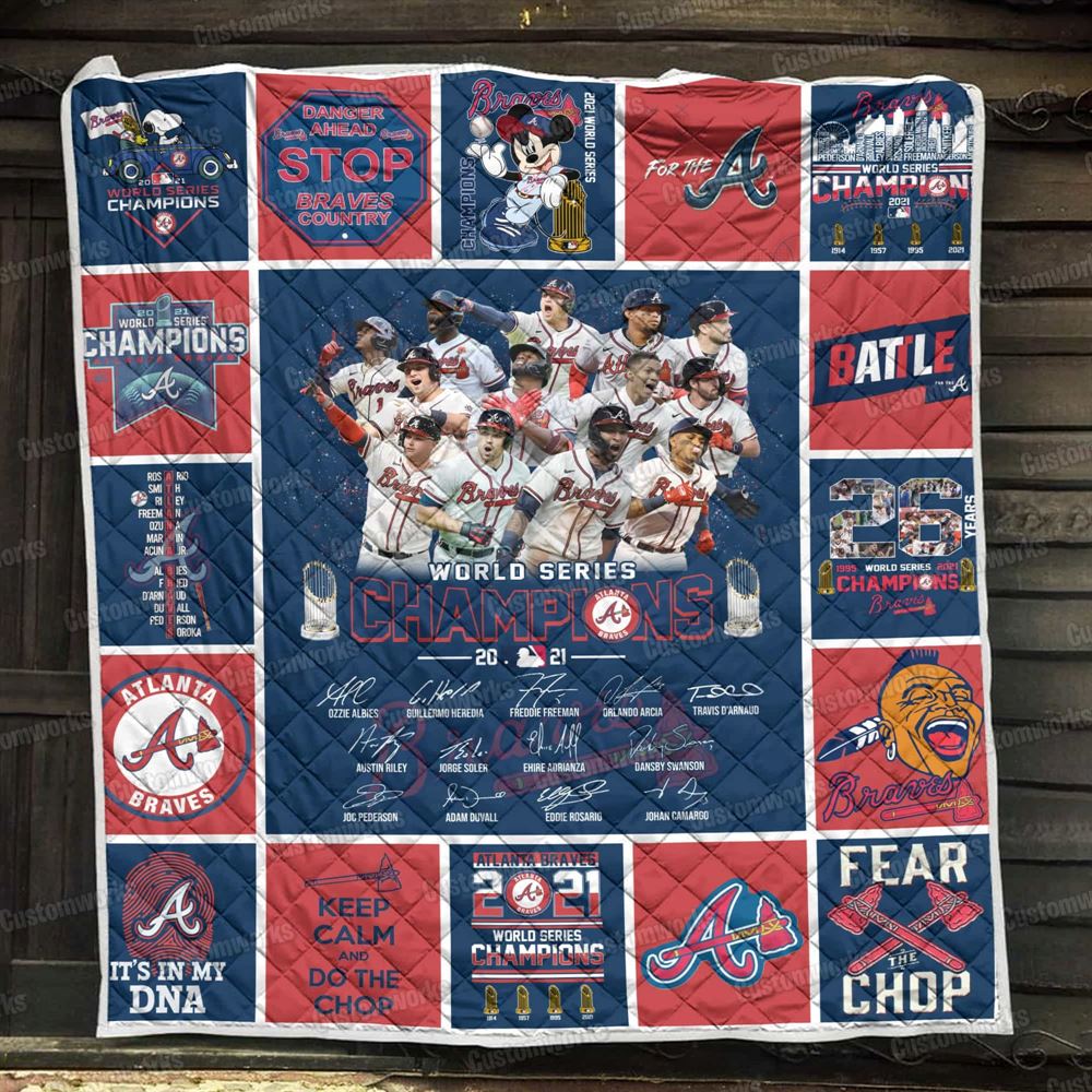 Atlanta Braves World Series Champions 2021 Blanket