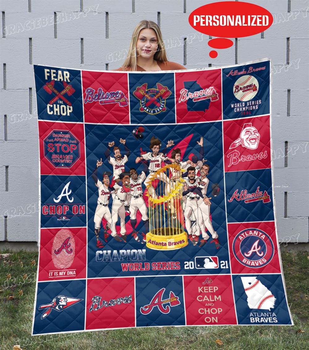 Atlanta Braves World Series Champions 3d Blanket