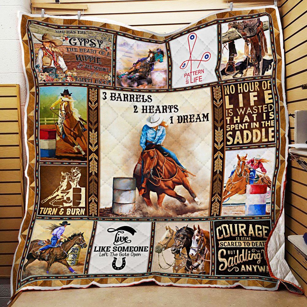 Barrel Racing Quilt Blanket