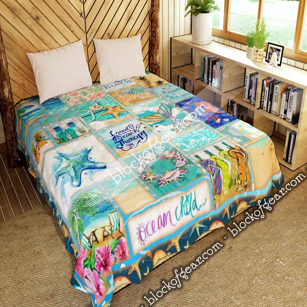 Beach Life Quilt Blanket