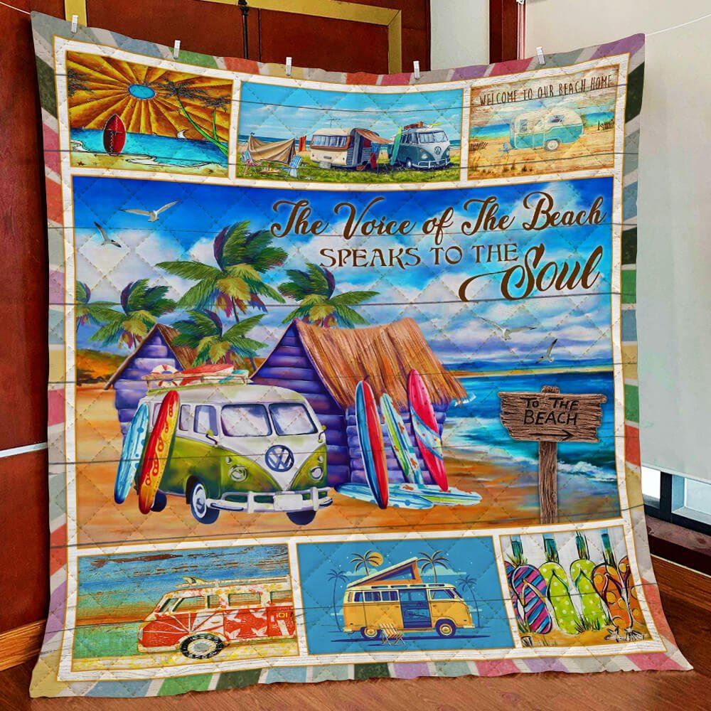 Beach Soul Quilt Blanket