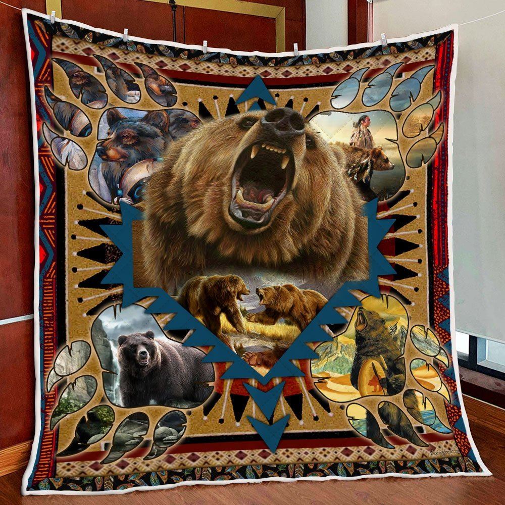 Bear Paw Blanket Bear Native American Bearpaw Quilt Blanket