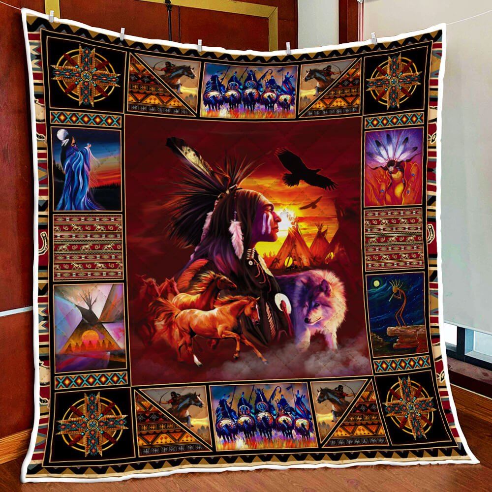 Beautiful Native American Quilt Blanket