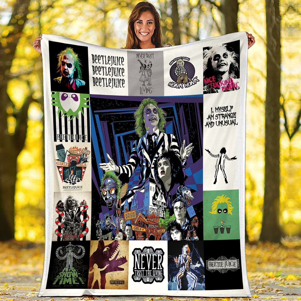 Beetlejuice Fleece Blanket Beetlejuice Throw Blanket For Bed Couch Sofa Beetlejuice Halloween Gifts Christmas Gifts