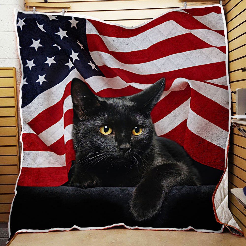 Black Cat American Quilt Blanket