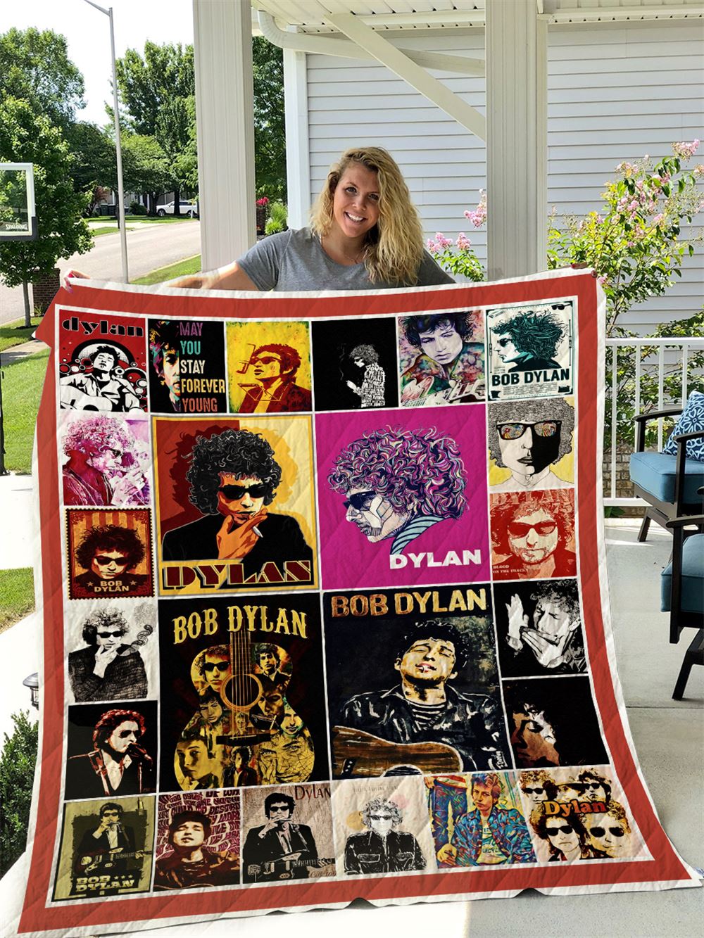 Bob Dylan 1 Quilt Blanket I1d1