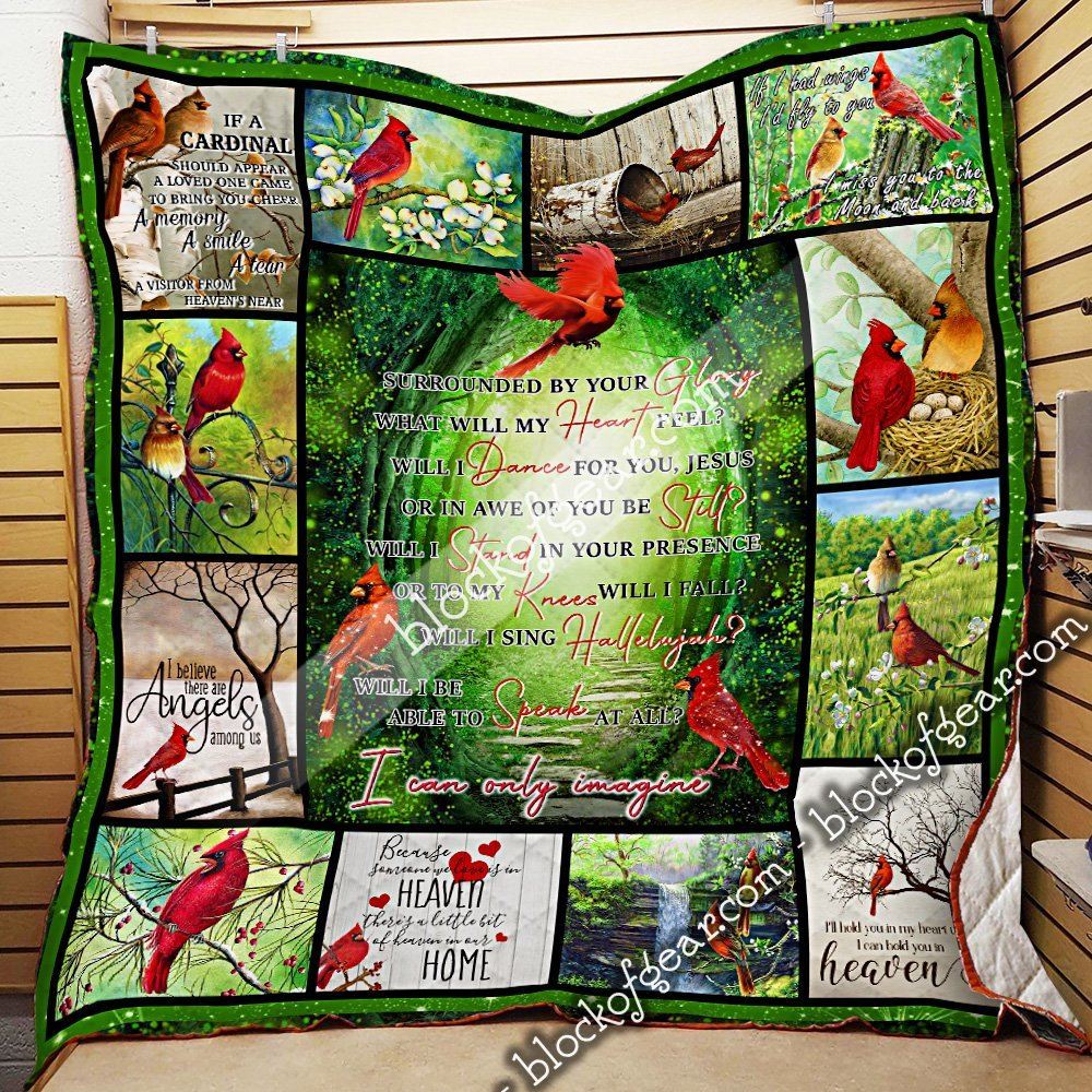 Cardinals I Can Only Imagine Quilt Blanket