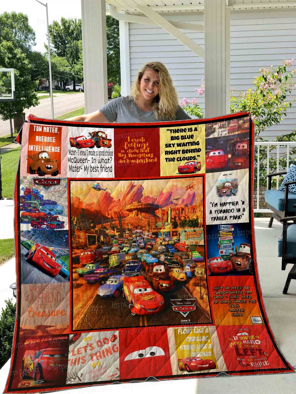 Cars Movie Quilt Blanket 01