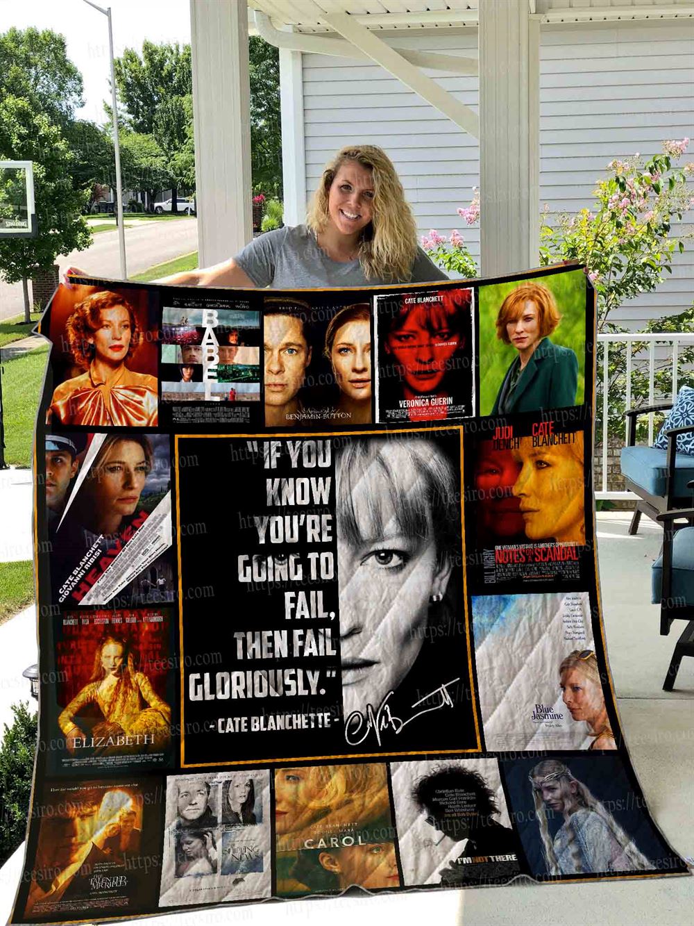 Cate Blanchett Quilt Blanket 01