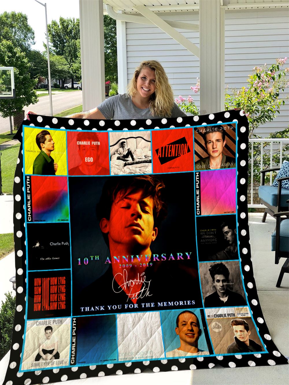 Charlie Puth 10 Years Quilt Blanket I1d1