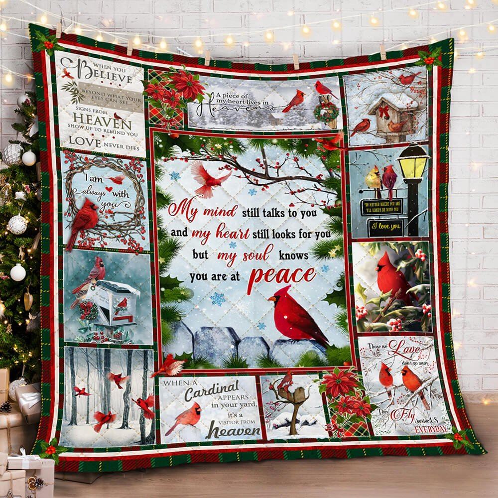 Christmas Cardinal Quilt Blanket--oozh0