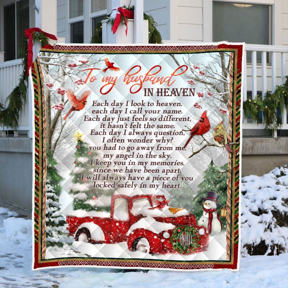 Christmas Quilt Blanket A Piece Of You Locked Safely In My Heart Anl254q