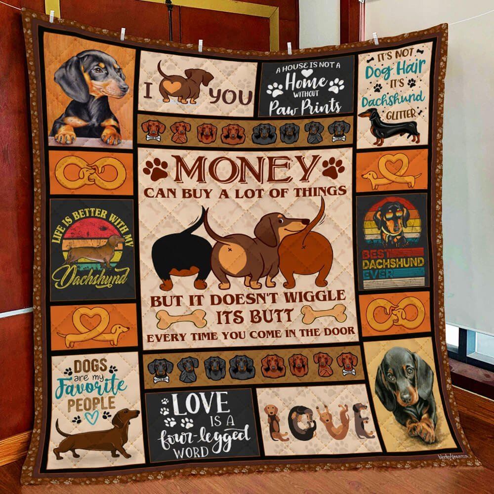 Dachshund Quilt Blanket