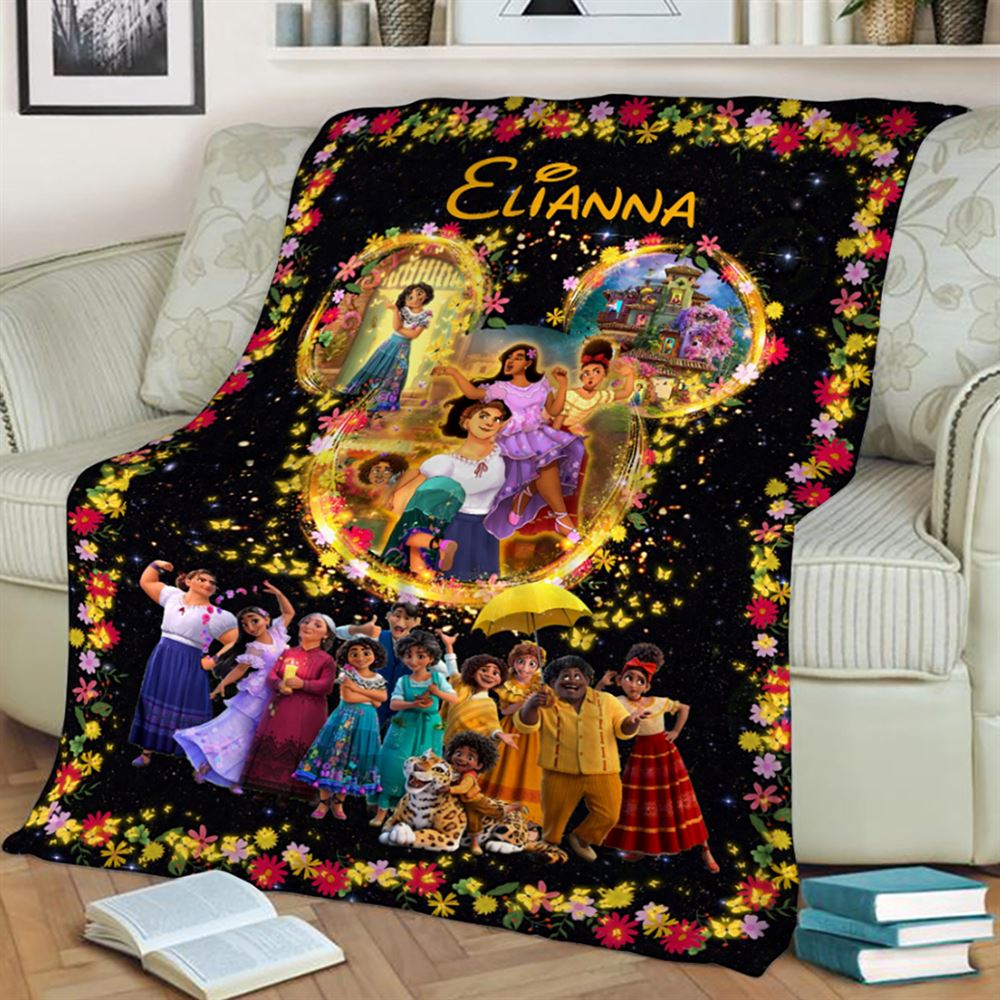 Disney Encanto Pesonalized Blanket Gift For Birthday Kids