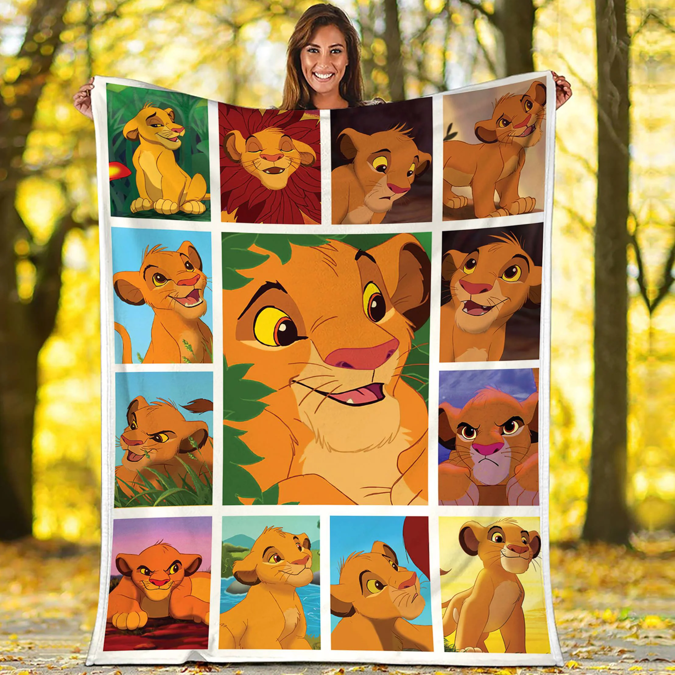 Disney Lion King Fleece Blanket Simba Lion King Throw Blanket For Bed Couch Sofa Christmas Gifts