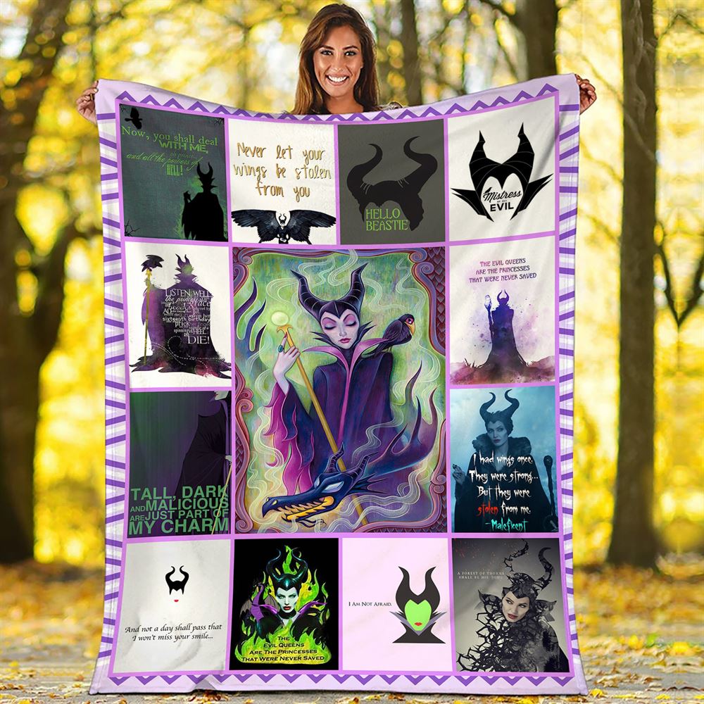 Disney Maleficent Fleece Blanket Disney Villains Maleficent Throw Blanket For Bed Couch Sofa Christmas Gifts