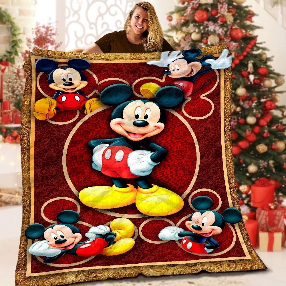 Disney Mickey Mouse Quilt Mickey Mouse Fleece Blanket Mickey Mouse Birthday Themed Party Disney Christmas Gift For Kids