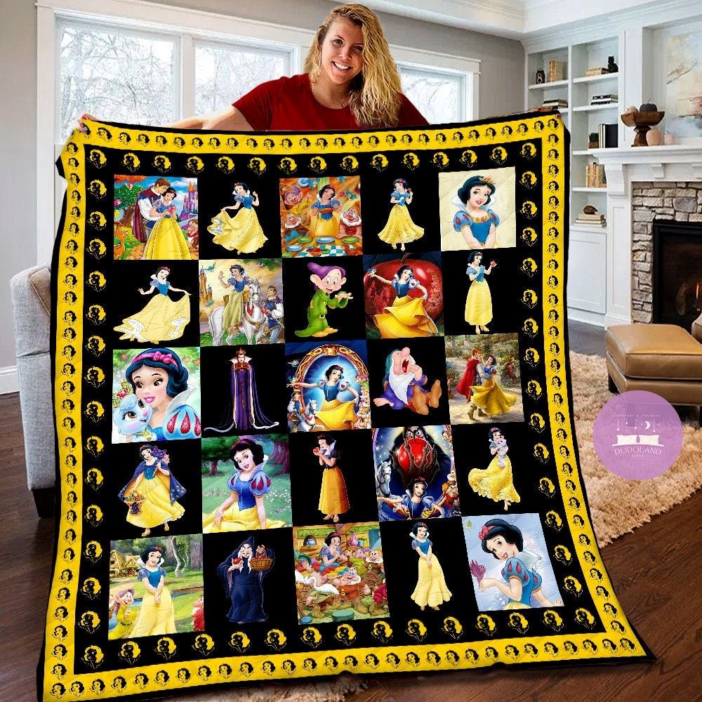 Disney Snow White Quilt Disney Snow White Princess Blanket Disney Snow White Birthday Gifts Christmas Gifts For Kids