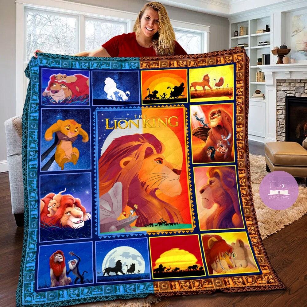 Disney The Lion King Quilt The Lion King Blanket Disney The Lion King Birthday Gifts The Lion King Gift For Father And Son