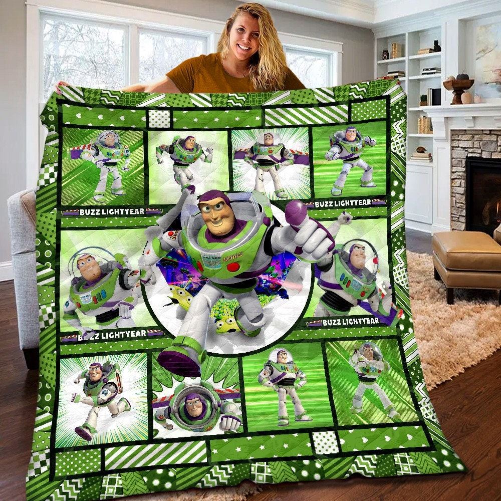 Disney Toy Story Buzz Lightyear Quilt Lightyear Fleece Blanket Disney Lightyear Birthday Gifts Lightyear Christmas Gifts For Kids