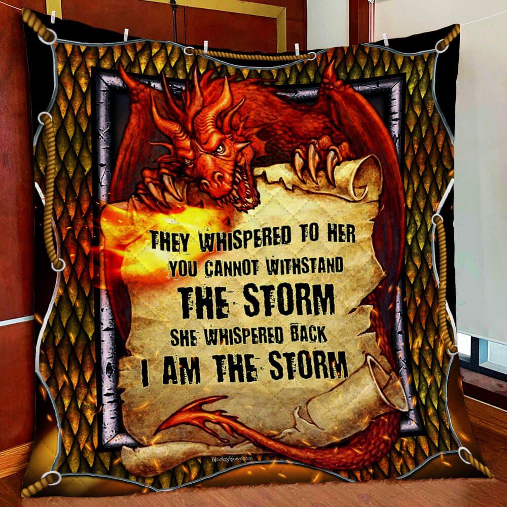 Dragon Storm Quilt Blanket