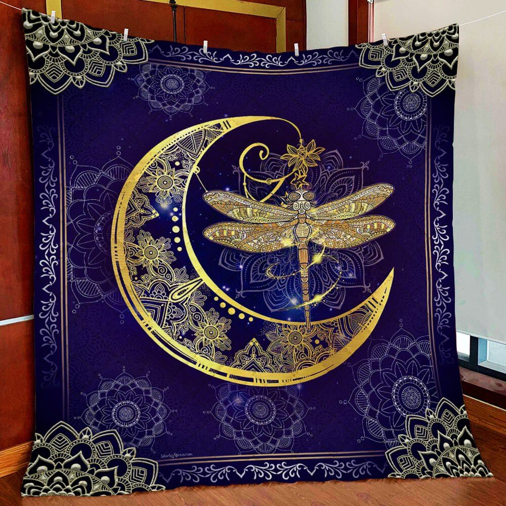 Dragonfly Moon Quilt Blanket Psl75qv1