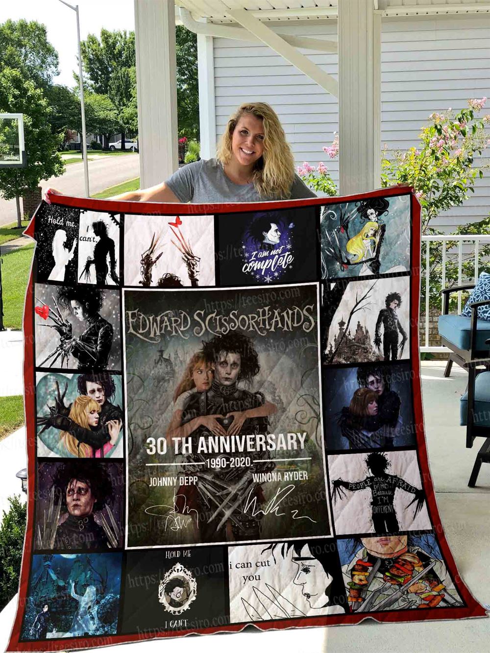 Edward Scissorhands Quilt Blanket 01