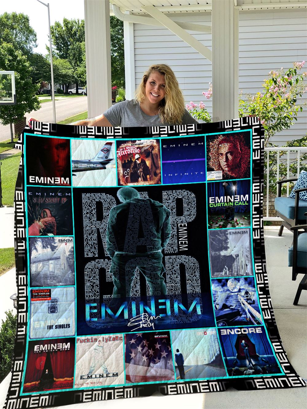 Eminem Quilt Blanket I1d1