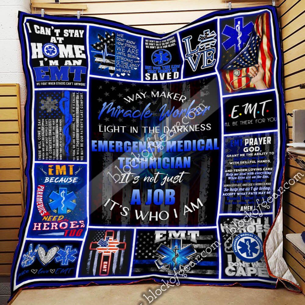 Emt Its Not Just A Job Its Who I Am Quilt Blanket Thb1886