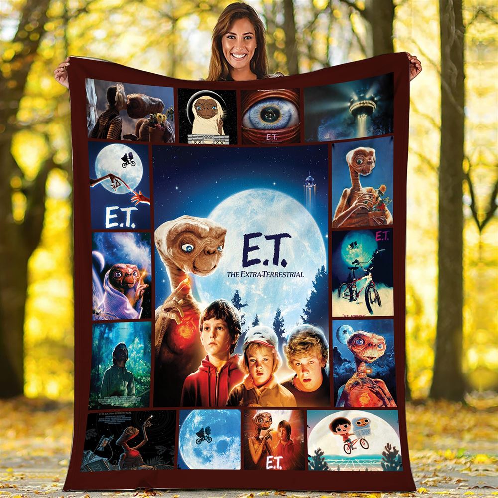 Et The Extra-terrestrial Fleece Blanket E T Elliott Gertie Tyler Throw Blanket For Bed Couch Sofa Christmas Gifts