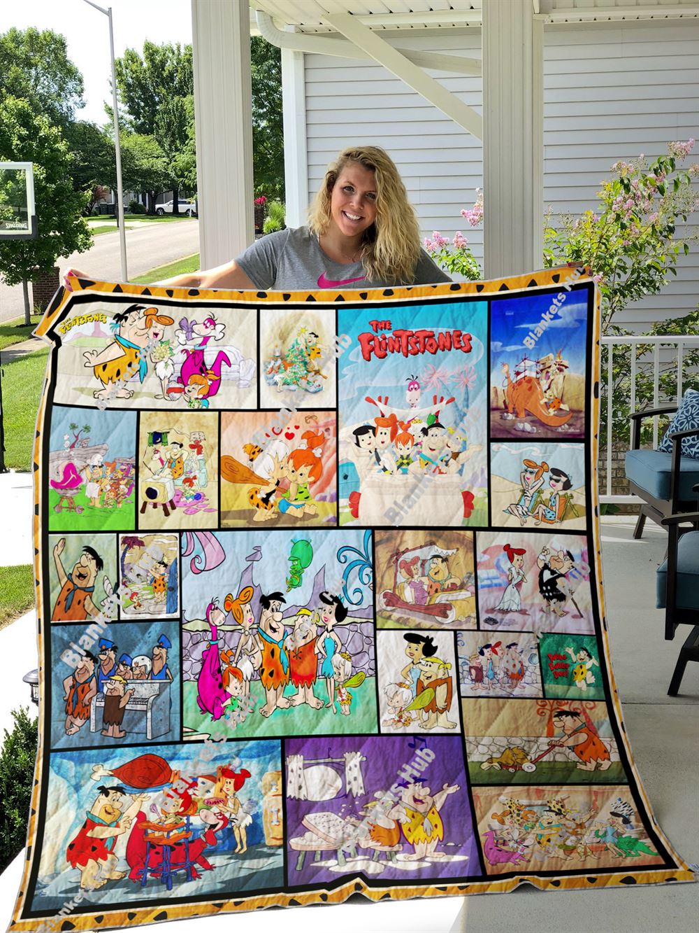 Flintstones Quilt Blanket 02