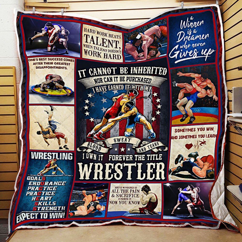 Forever The Title Wrestler Quilt Blanket