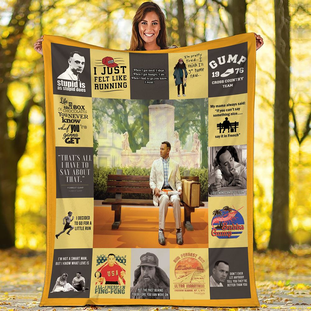 Forrest Gump Fleece Blanket Forrest Gump Throw Blanket For Bed Couch Sofa Christmas Gifts