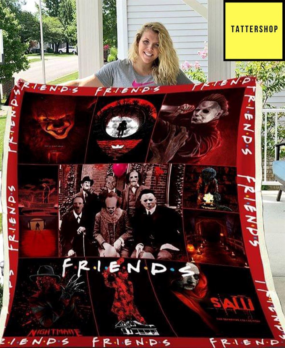 Friends Horror Movie Characters Halloween Blanket House Decoration-trungten-5fsah