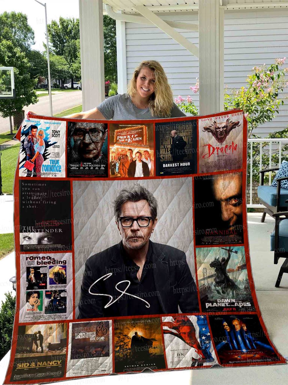 Gary Oldman Quilt Blanket 01