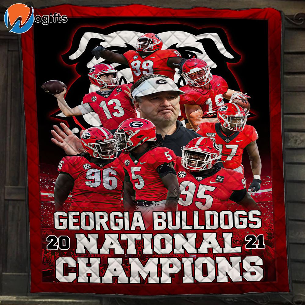 Georgia Bulldogs National Champions 2021 Blanket Home Decor