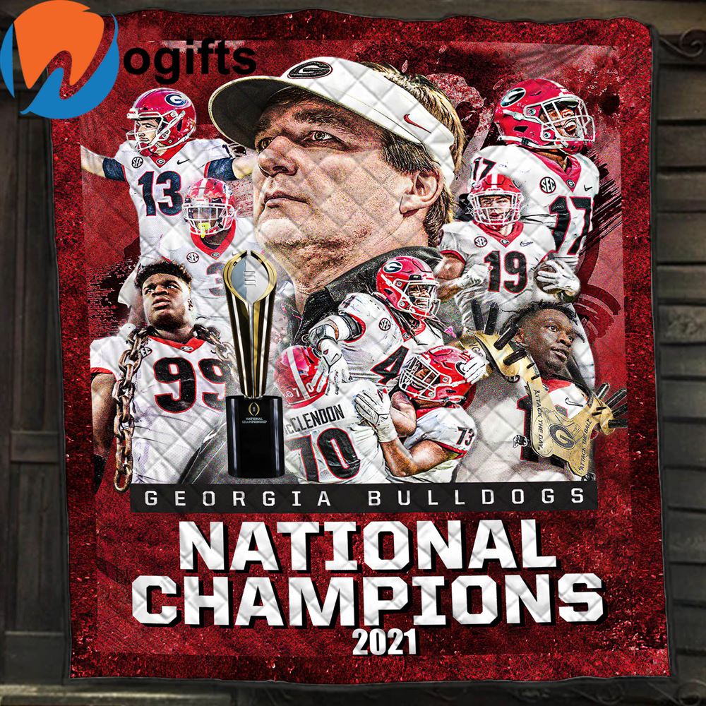 Georgia Bulldogs National Champions 2021 Blanket