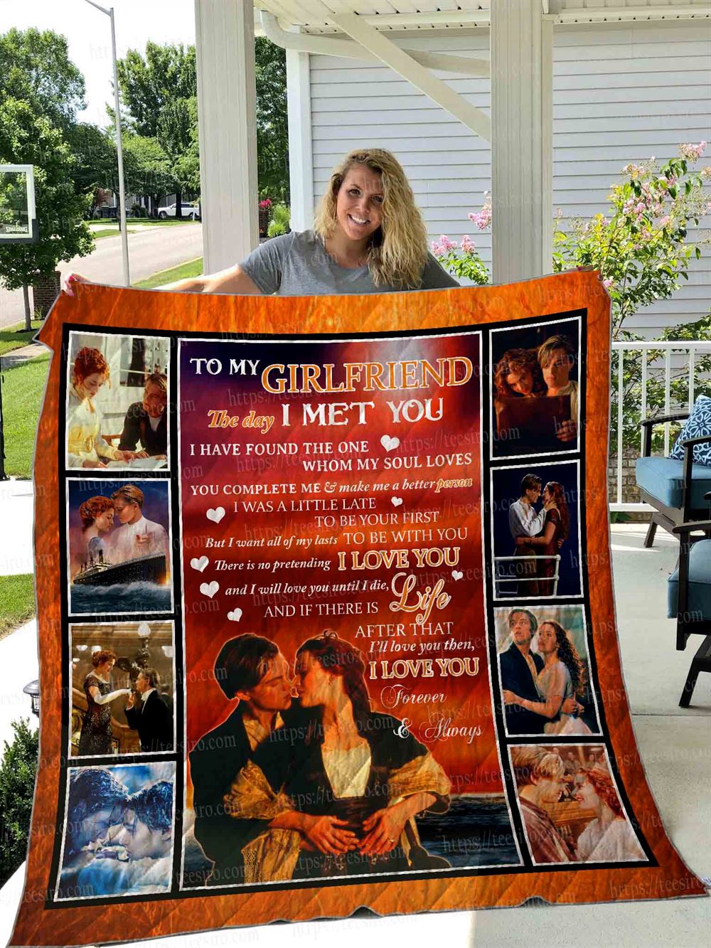 Girlfriend Titanic Quilt Blanket 01