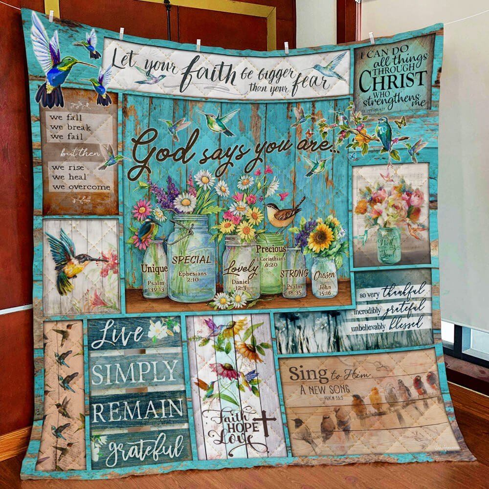 God Says You Are Quilt Blanket 2