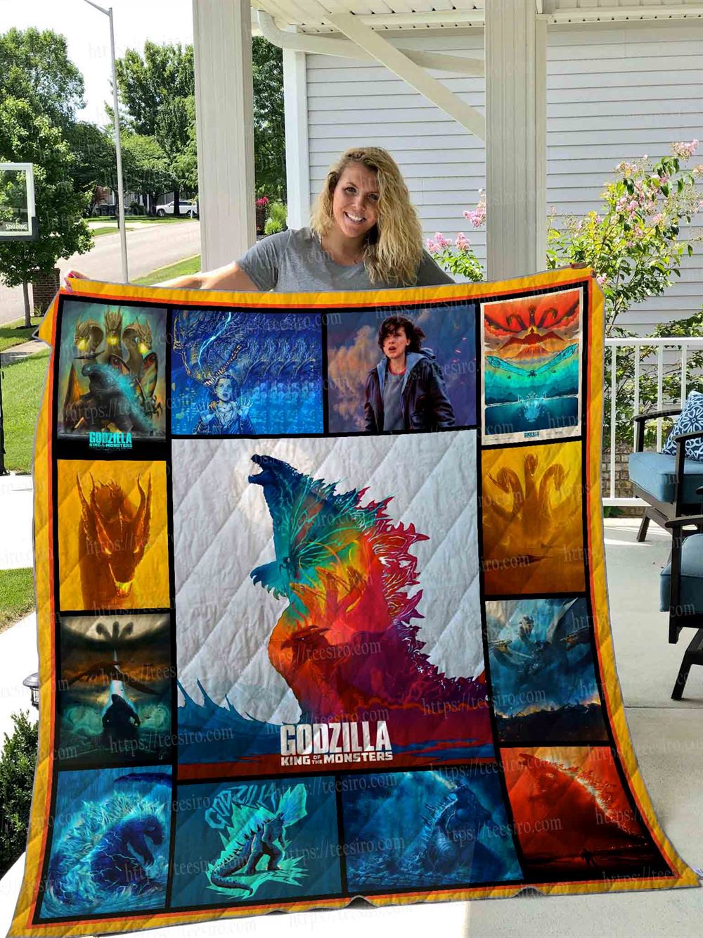 Godzilla 2019 Quilt Blanket 01